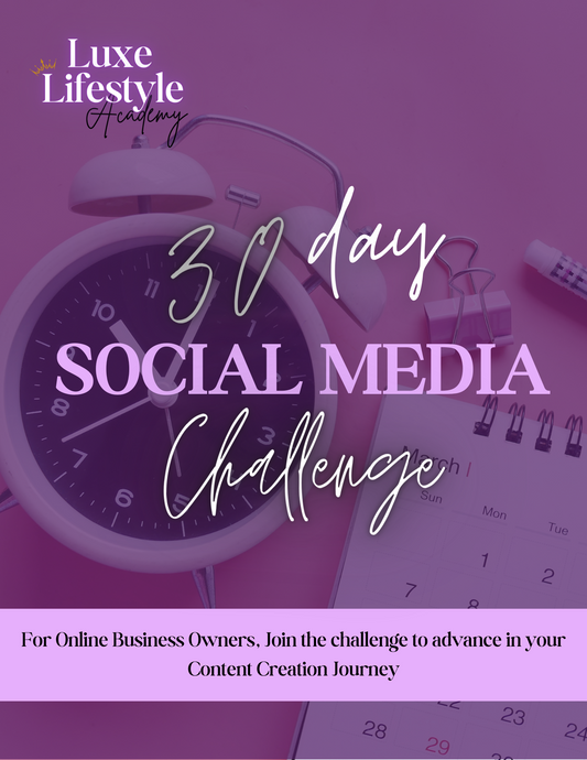 30 Day Social Media Challenge